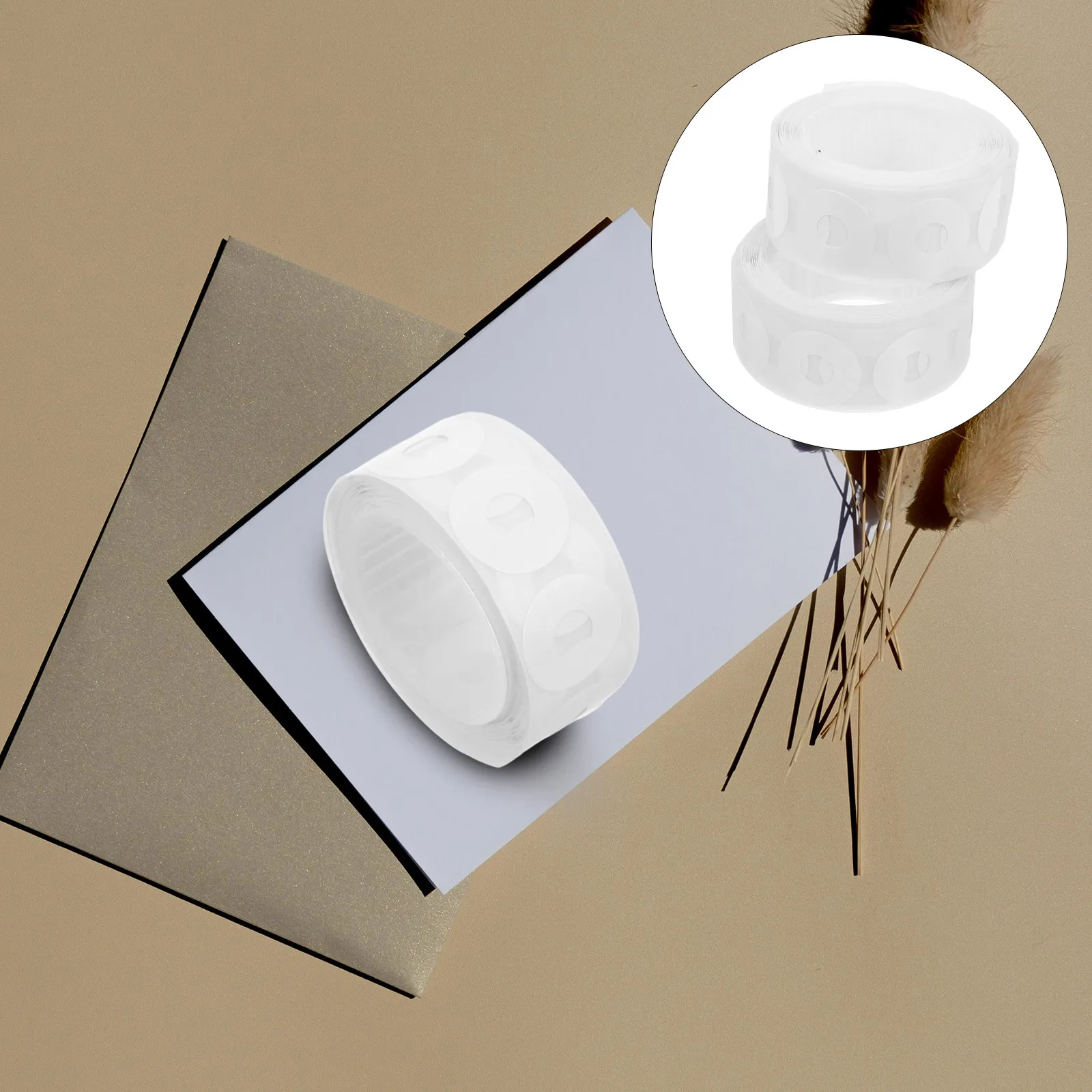 500 adesivi di rinforzo per punzonatrice, etichette di riparazione in carta PVC, protezioni per fori per raccoglitori, rinforzatori per documenti, ufficio