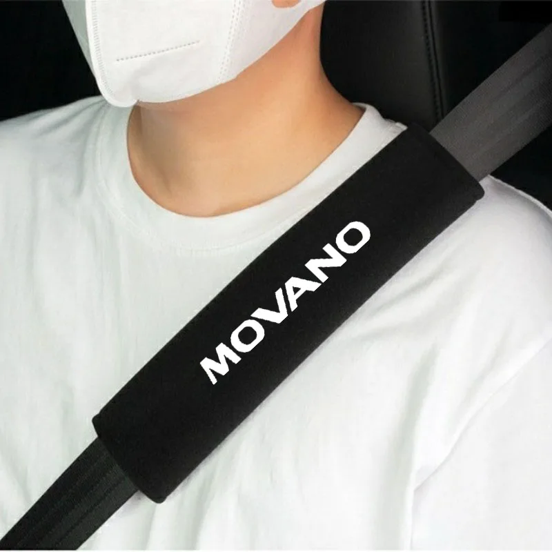 2pcs Car Seat Belt Cover Shoulder Pads Auto Interior Decoration Accessories Case For OPEL MOVANO