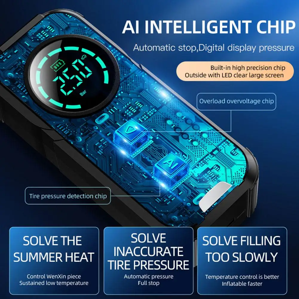 

4 в 1, автомобильный стартер, воздушный насос, внешний аккумулятор, воздушный портативный аккумулятор, пусковой компрессор, стартер, автоматический насос для накачивания шин C Q0U5