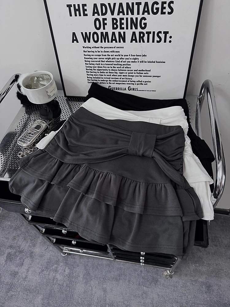 

Юбка-шорты Bigbiu Knot Cake: Новинка, пышный дизайн, низкая талия, для молодежи, подростков, девушек, студенток, летняя коллекция