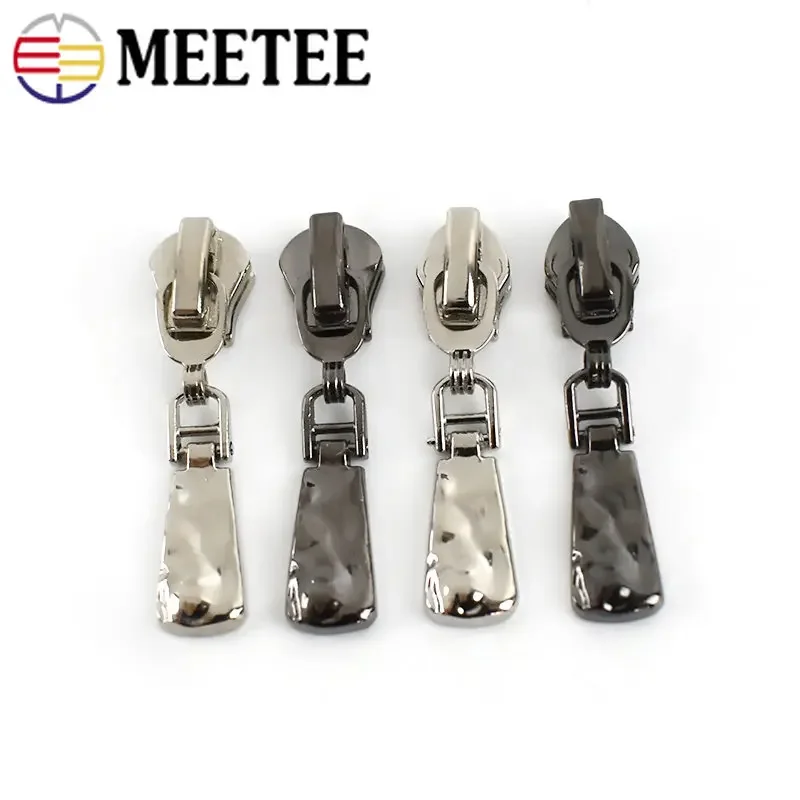 10/20Pcs Zipper Puller Head for 5# Nylon Metal Resin Zips Bag Pocket Zippers Slider Repair Kits Replacement Sewing Accessories