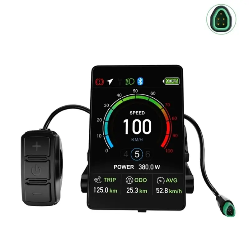 Hot-For Tongsheng 5Pin E-Bike Control Panel VD04 Bluetooth Display Waterproof Ebike Display Part CAN Protocol