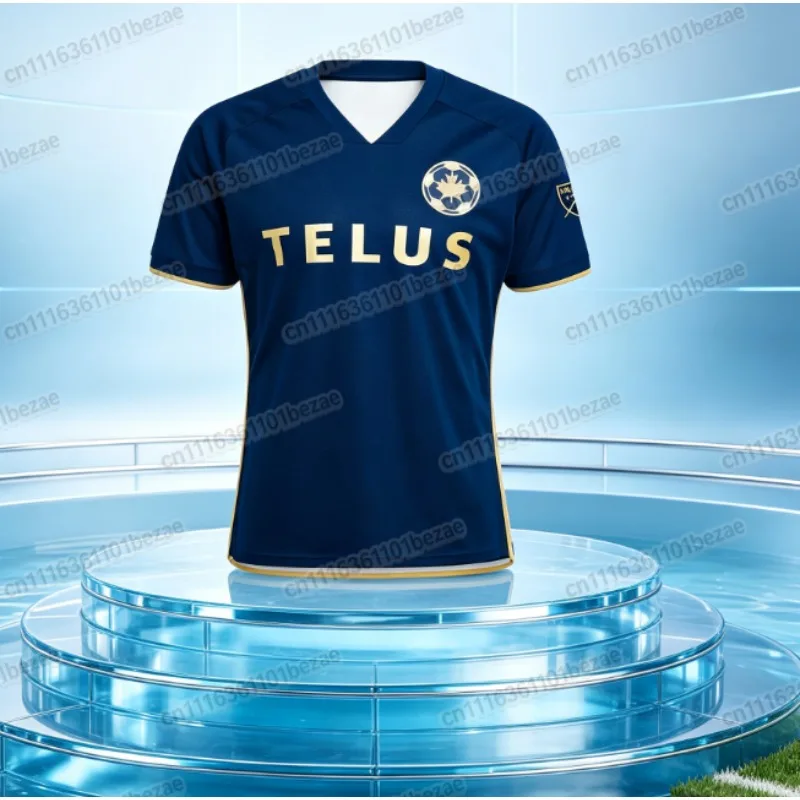 Vancouver Football Fan Jersey, Family Football Shirt, Fan Version, 3D Printed Breathable Quick Drying Top Short Sleeved Shirt