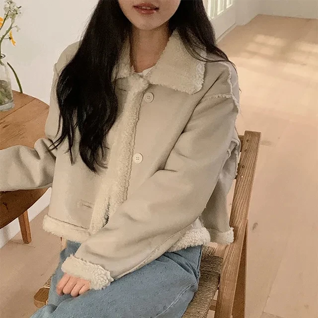 レディース オルト ラム ベルベット ファー＆レザー インテイテッド ジャエット スリ エレ ファイオナブル ウィメンズ 春シーズン アウターウェア