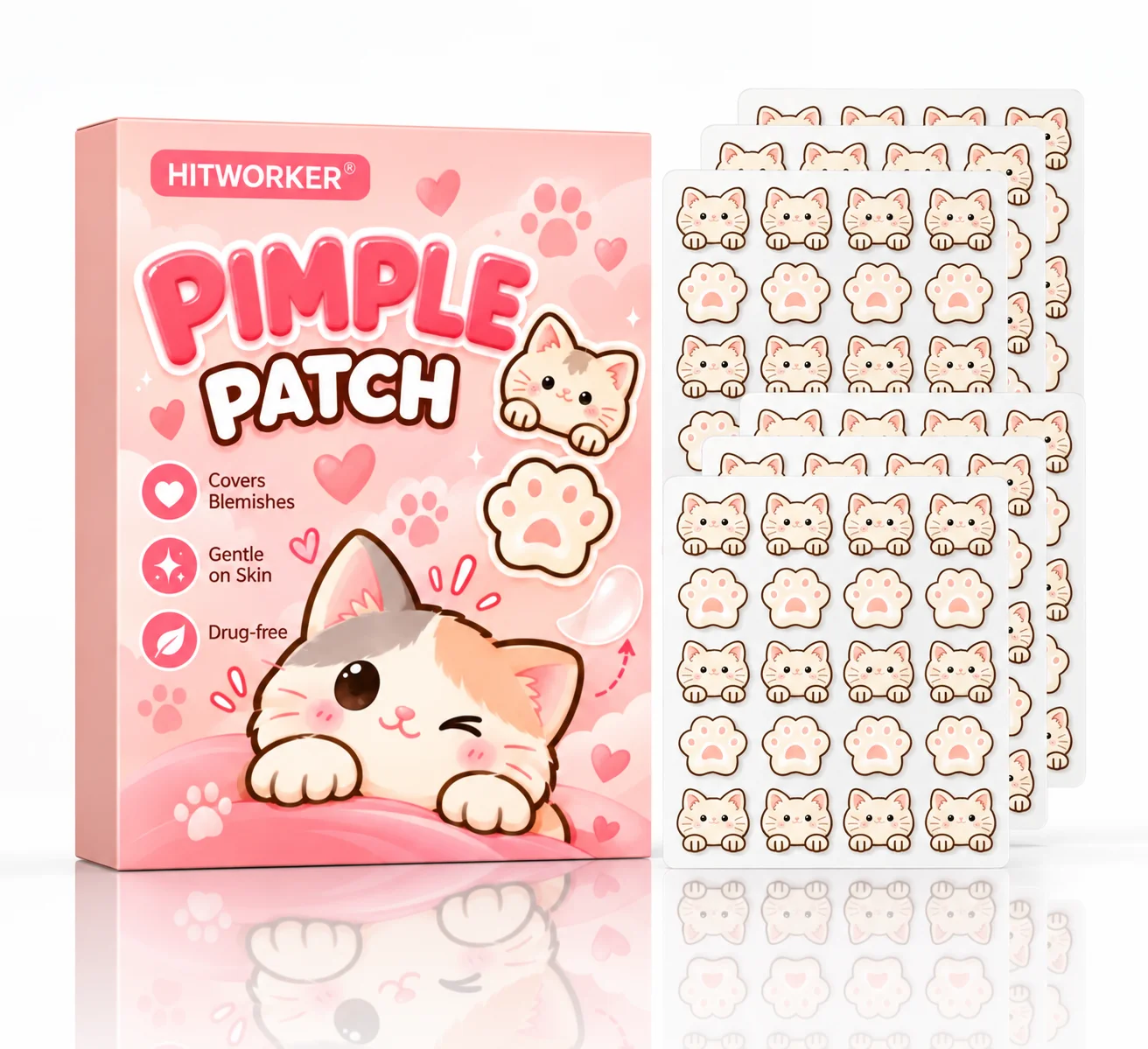 120/40Pcs Cute Cartoon Acne Pa - Skincare China recension och pris