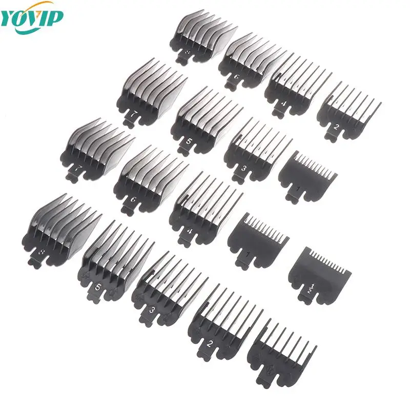 

8PCS/10Pcs 1.5/3/4.5/6/10/13/16/19/22/25mm T9 Universal Hair Trimmer Clipper Limit Comb Guide Sets Limit Calipers Tools