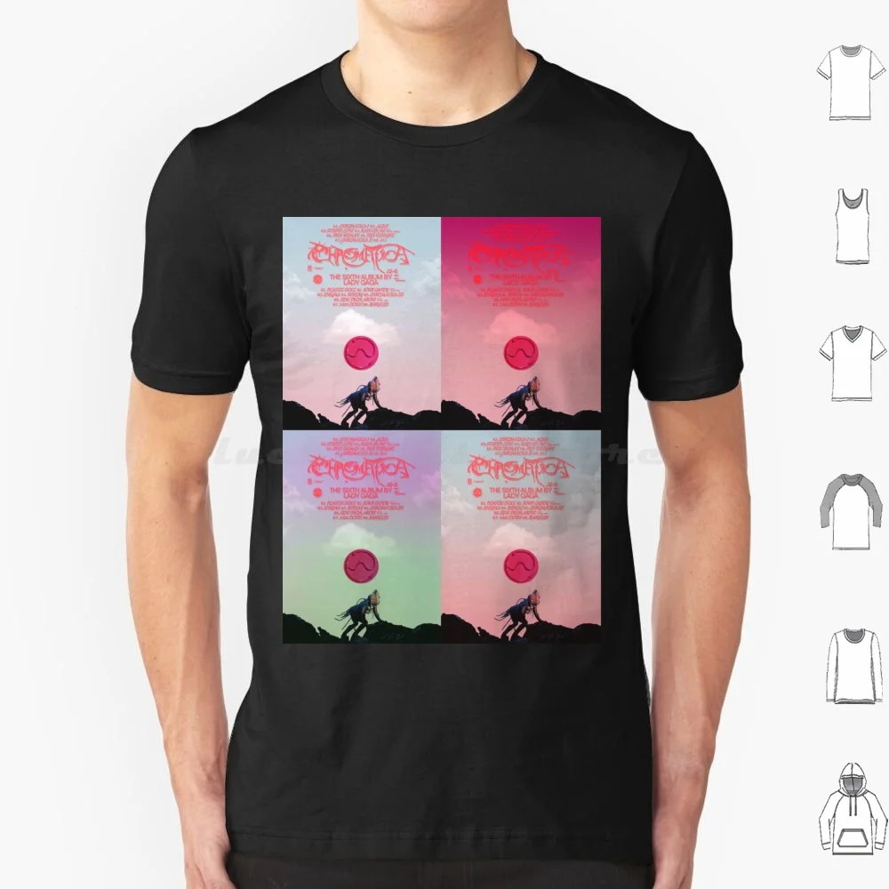 

Футболка Chromatica большого размера из 100% хлопка Chromatica Little Monster Little Monsters Lg6