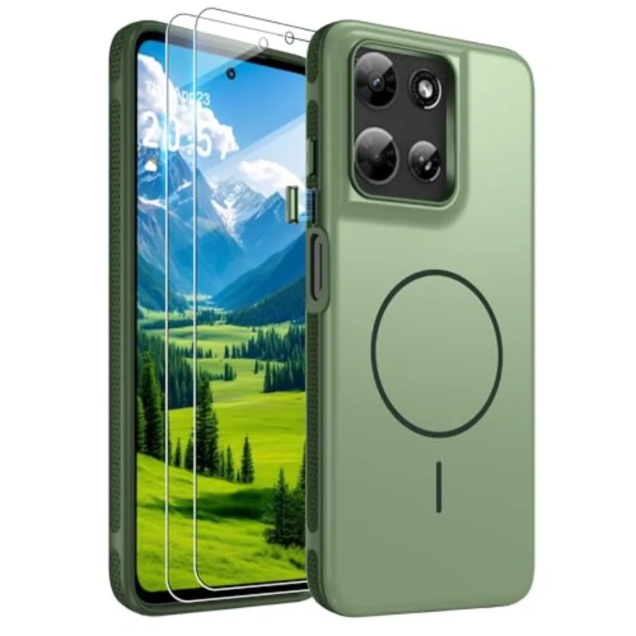 

for Moto G-5G 2025/2026 and G Play 2026 Case [Compatible with MagSafe] with 2PCS HD Screen Protector, Military-Grade Drop Prote
