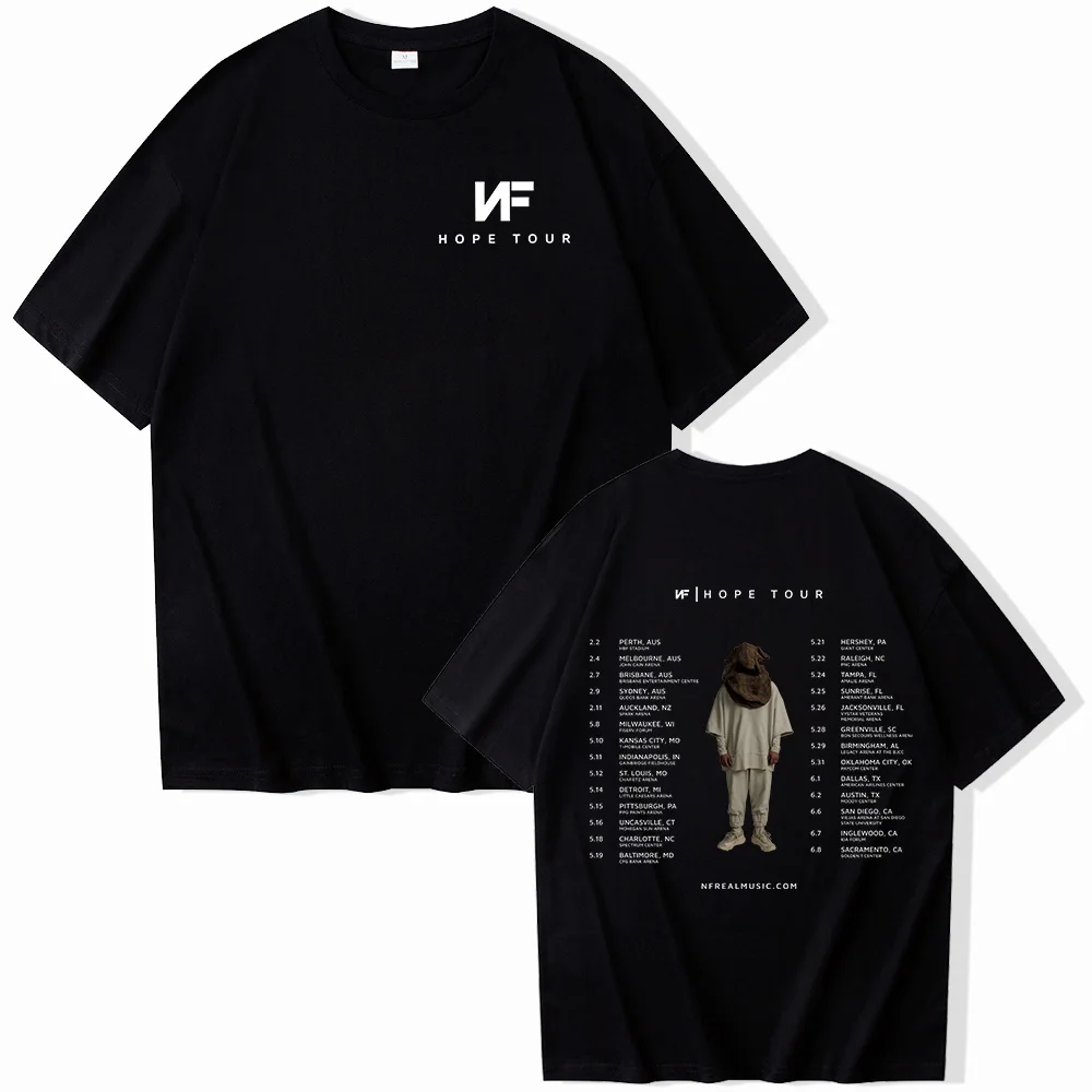 N.F Hope Tour 2024 Short Sleeve T-shirt Harajuku O-neck Summer Casual Shirt Fans Gift Tops