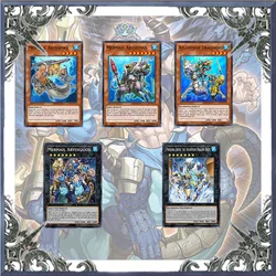 70 Stuks Mermail Atlantia Yugioh Kaartspel Deck Gemakkelijk Spelen Niet Origineel Meester Duel Diy Deck Md