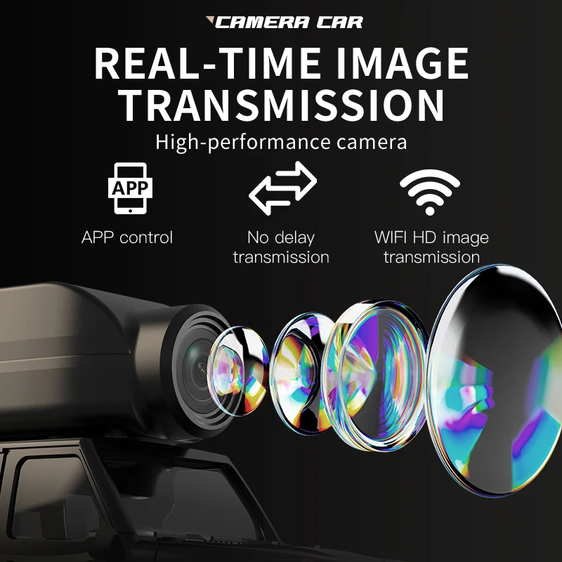 KF32 1:64 RC Mini Climbing Alloy Video Car With LED Light  and HD Camera Radio Remote Control Vehicle Toy for Kids Best Gift