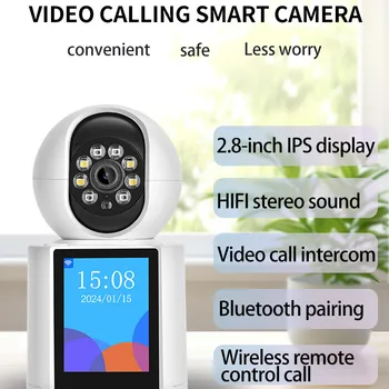 Smart IP Camera Bluetooth Connection Visible Two-Way Video Call One-Click Call 2.8" HD Screen Home Baby and Elderly Monitoring Smart IP Camera Bluetooth Connection Visible Two-Way Video Call One-Click Call 2.8" HD Screen Home Baby and Elderly Monitoring