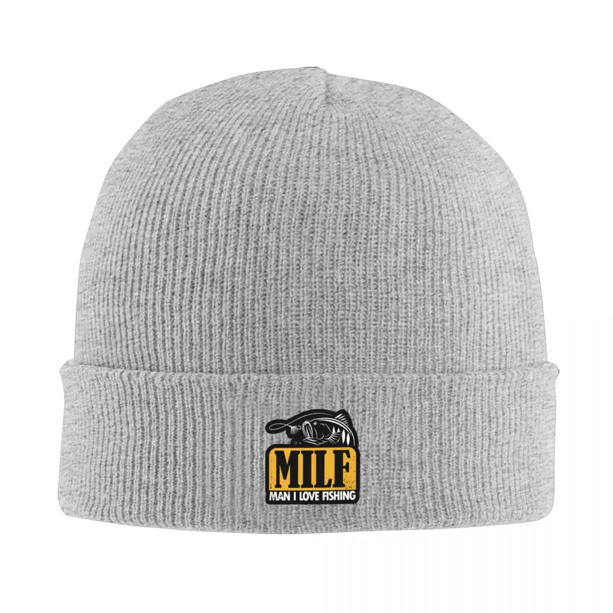 

MILF Man I Love Fishing Beanie Winter Hats Knitted Cap Daily Baseball Cap