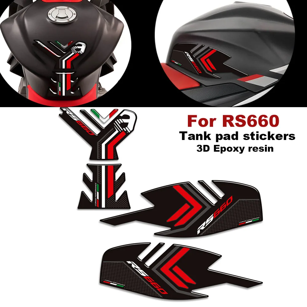 

Motorcycle Tank Pad Side Grips Gas Fuel Oil Knee Protector Stickers Decals For Aprilia RS660 RS 660 2016 -2022