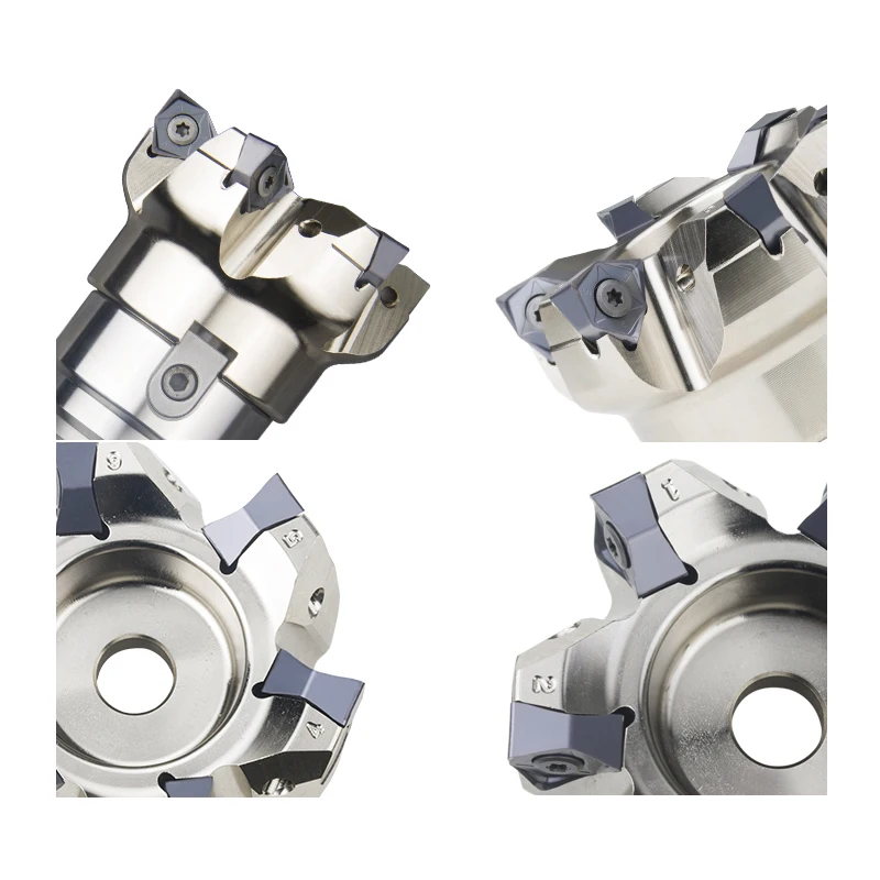 KaKarot Milling Head MFWN90 double-sided hexagonal plane heavy cutting milling cutter disk with WNMU08 blade 90 degree