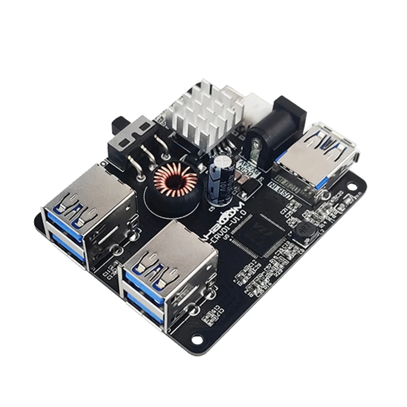 

USB3.0 Expansion Board 4-Port Docking Station Hub Splitter For JETSON NANO / Robot Car for Raspberry Pi 4B / ROS Robot