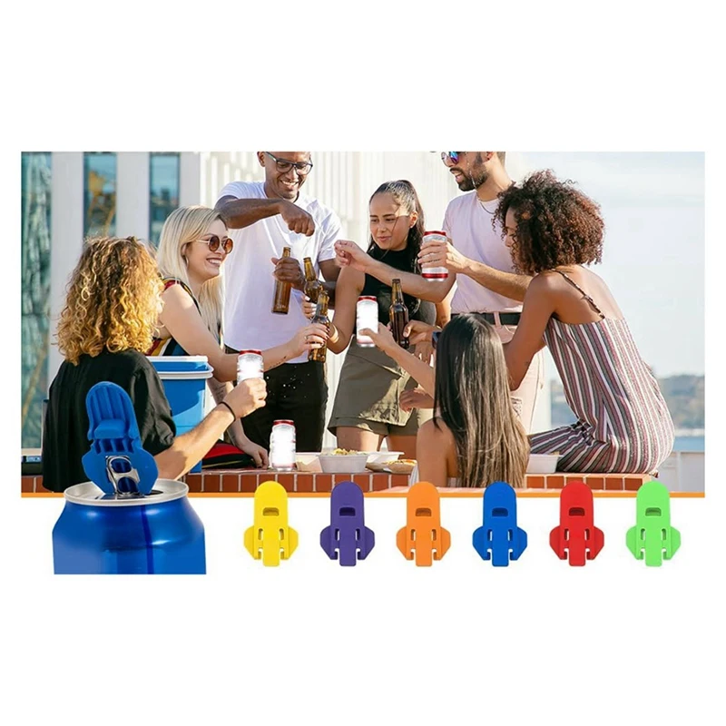 24 パックソーダビール缶切り & 飲料缶カバー缶切り、コーラ、ビール、ソーダ用の手動簡単缶切り