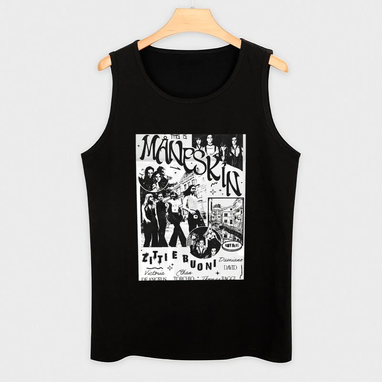 Rush! World Tour- Teatro d'ira Vol I Tank Top Solid Color Basic Tank Top Regular Fit Casual
