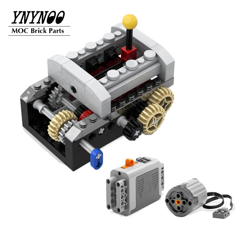 

NEW Technical MOC 6 Speed Sequential Gearbox Set Building Blocks Compatible with Power Functions Kit Hight-Tech Bricks Kid Toys