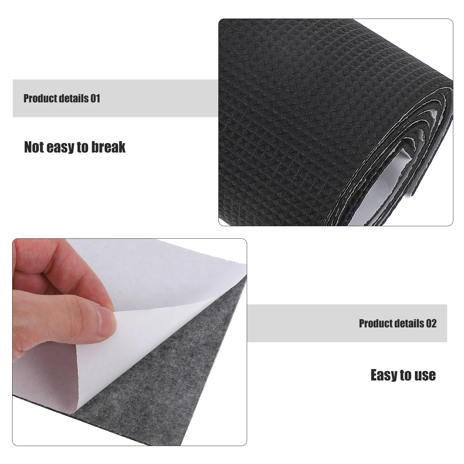 黒色のEVA滑り止め靴パッド、自己粘着ソールプロテクター、ノイズ低減ヒールプロテクター、ハイヒール用滑り止めシューグリップ