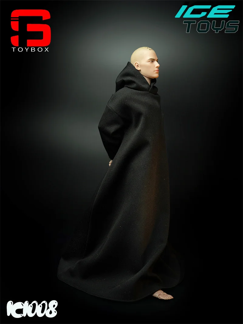 ICE TOYS IC1008 1/6 Skala Męska czarna szata Czarodziejowska peleryna Szata maga Cosplay Ubrania Model pasuje do 12-calowej figurki żołnierza