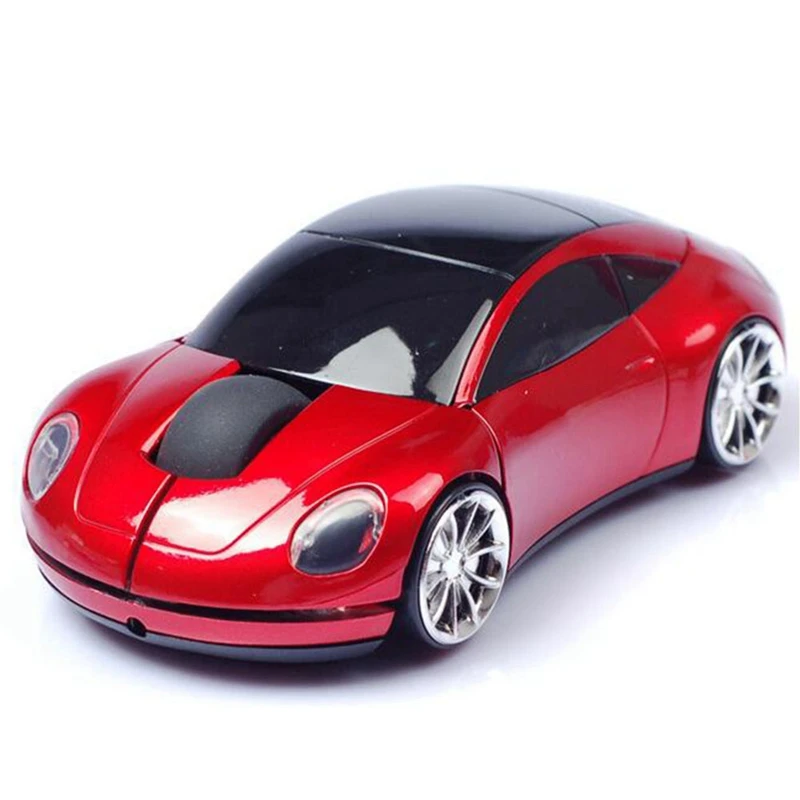 A74E-Wireless Mouse per auto Mouse wireless Forma per auto Mouse ottico ergonomico senza fili con ricevitore USB Mause per PC da ufficio