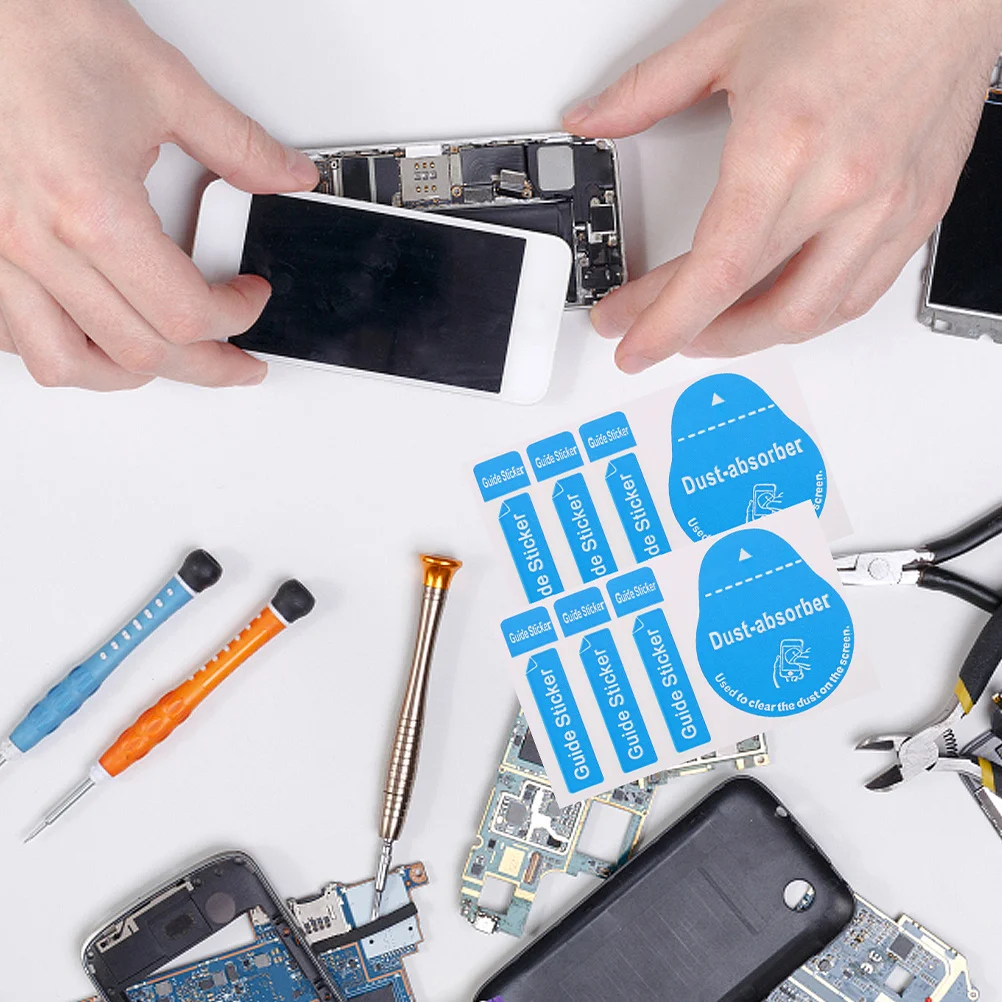 200 قطعة من ملصق غبار شاشة الهاتف LCD أداة إزالة الغبار لمستلزمات تنظيف الكمبيوتر اللوحي المحمول وملصقات منظف الشاشة #5