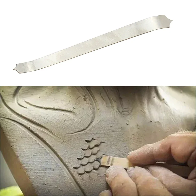 Weiche Ton Skulptur Modellierung Carving Messer Fisch Skala Bildhauerei Keramik Werkzeuge Keramik Ton Textur Herstellung Werkzeug