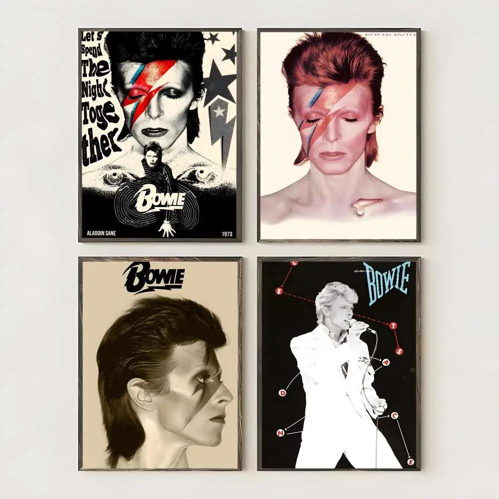 Póster de cantante de música D-David Robert Jones, arte en lienzo impermeable, sin arrugas, para colgar en la pared, decoración para el hogar, sala de estar y dormitorio