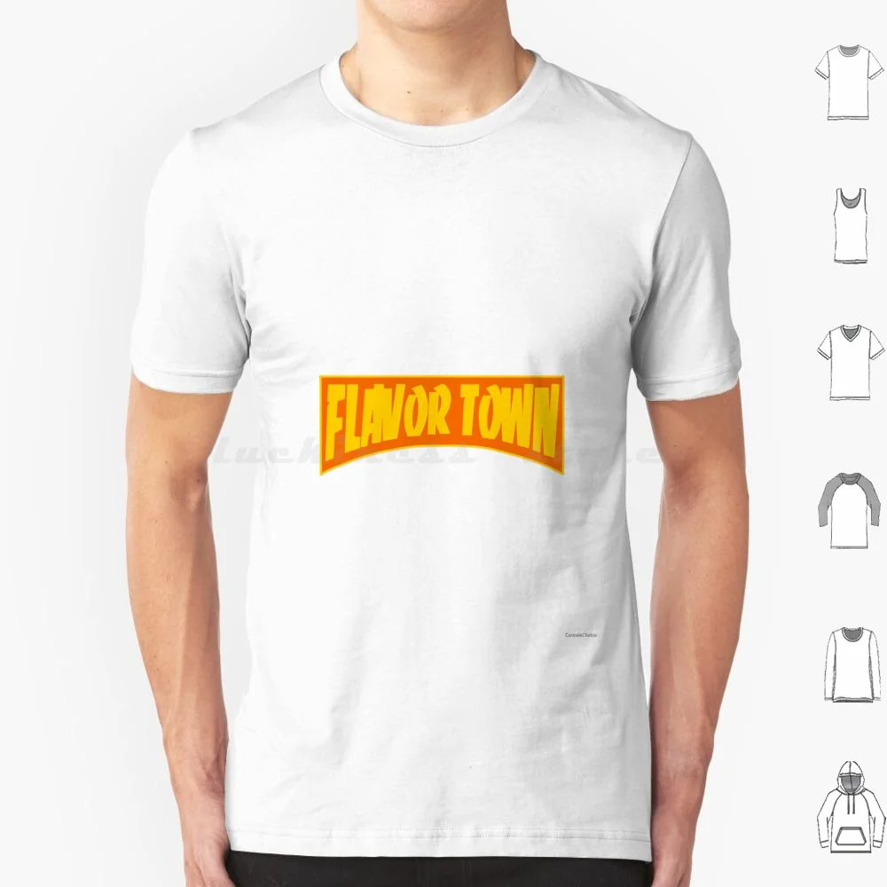 Flavortown T Shirt Cotton Men Women Diy Print Flavortown Guy Fieri Cooking Meme Welcome To Flavortown Orange Yellow Procreate