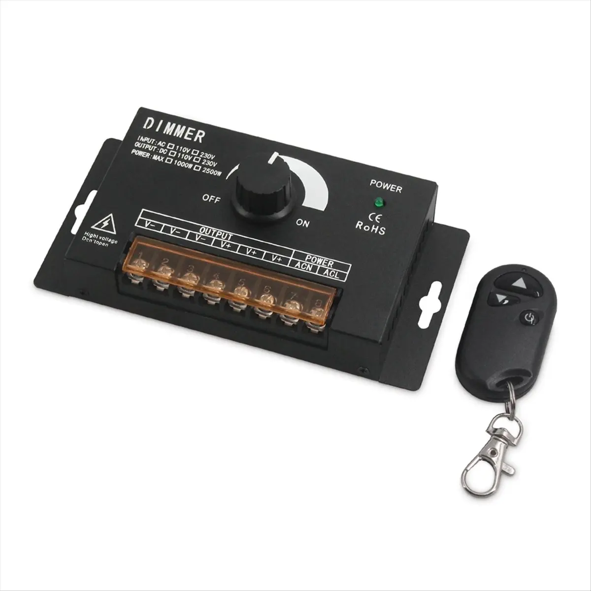 A69ZBG! AC220V 2500W LED Switch 0-100% Stepless Dimmer Single Color LED Strip Light Brightness Adjustment Controller
