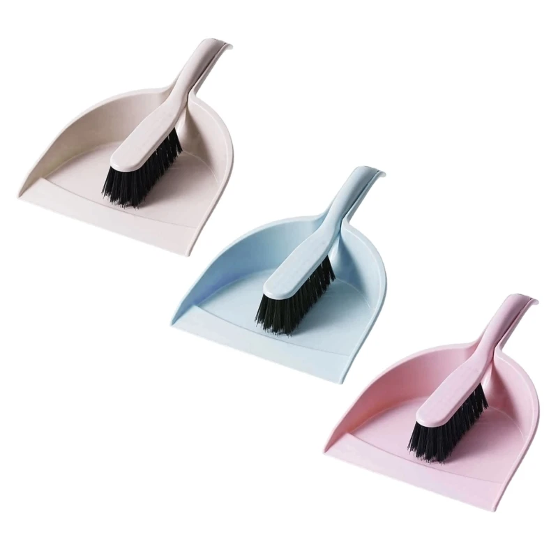 Mini Dustpan and Broom Set Pet Cage Broom Brush Dustpan Desktop Cleaning Brushes for Household Desktop Use