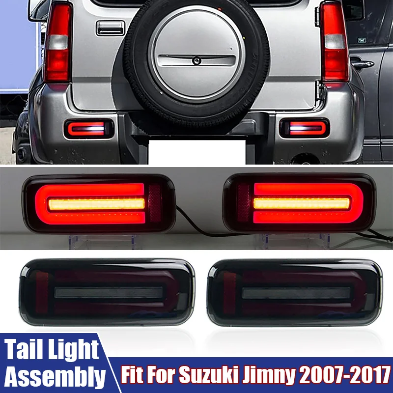 

Tail Light Assembly Replacement Car Accessories Fit For Suzuki Jimny 2007-2017 Modified Rear Reversing Turn Signal Brake Light