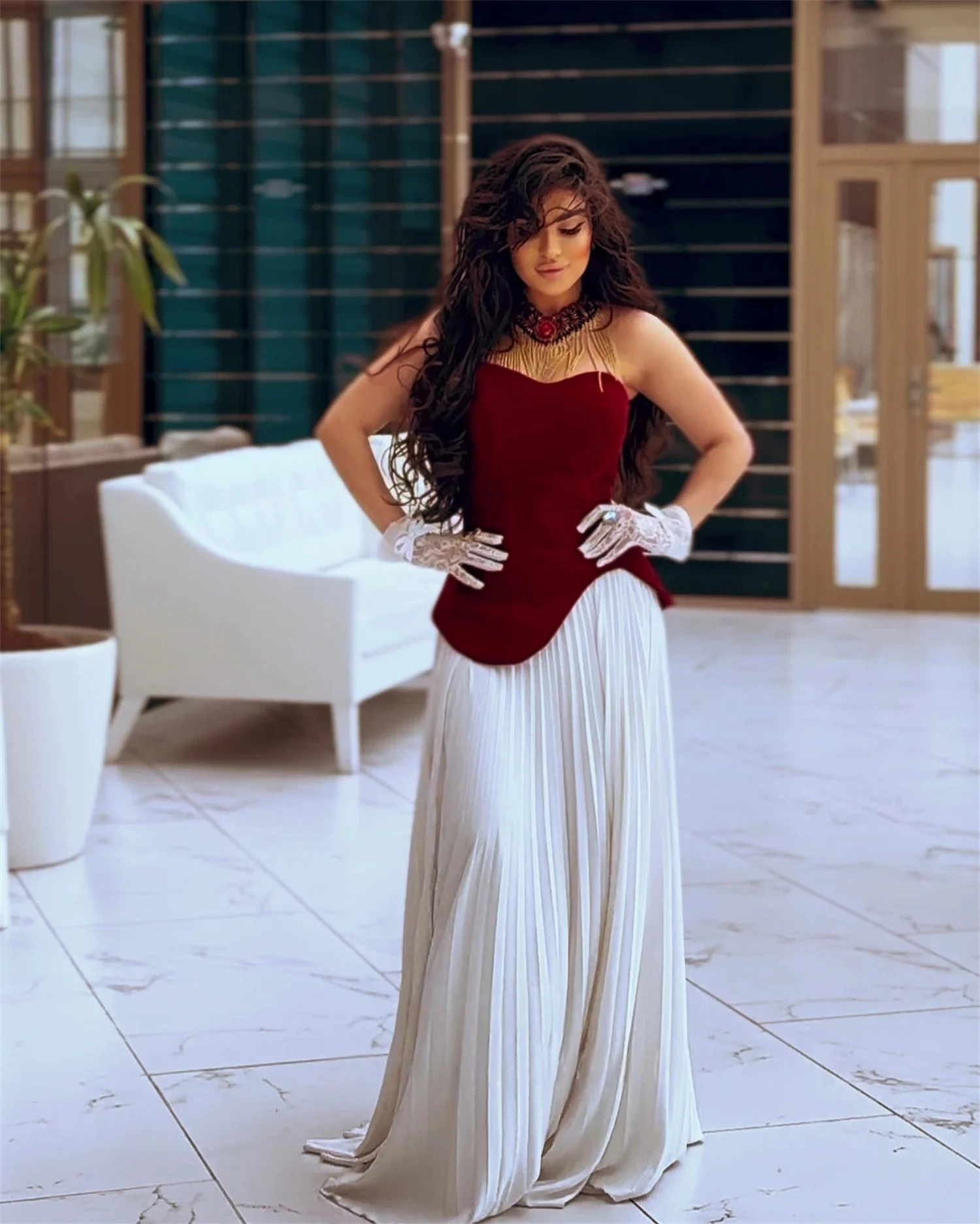 

Sweetheart Formal Long Bespoke Occasion Gown Evening Dresses Pastrol Unisex Jersey Retro Dubai Saudi Arabic Prom Customized