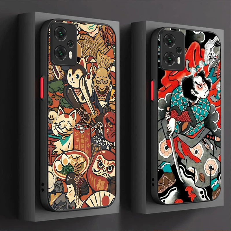 Ukiyo-e اللوحة الإبداعية ماتي جراب هاتف صلب ل Xiaomi 14T 13T 12T 11T 10T 9T Pro Mi 14 13 12 10 11 Lite 5G NE غطاء ممتص للصدمات #1