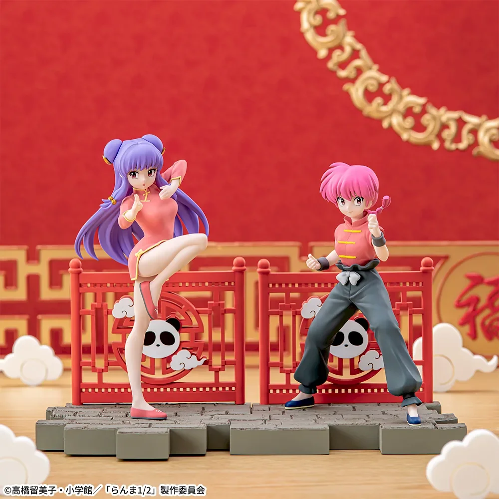 [Auf Lager] Original Sega Luminasta Ranma 1/2 Tendou Akane Shampoo Saotome Ranma Tisch Dekoration Anime Figuren Modell Spielzeug geschenke