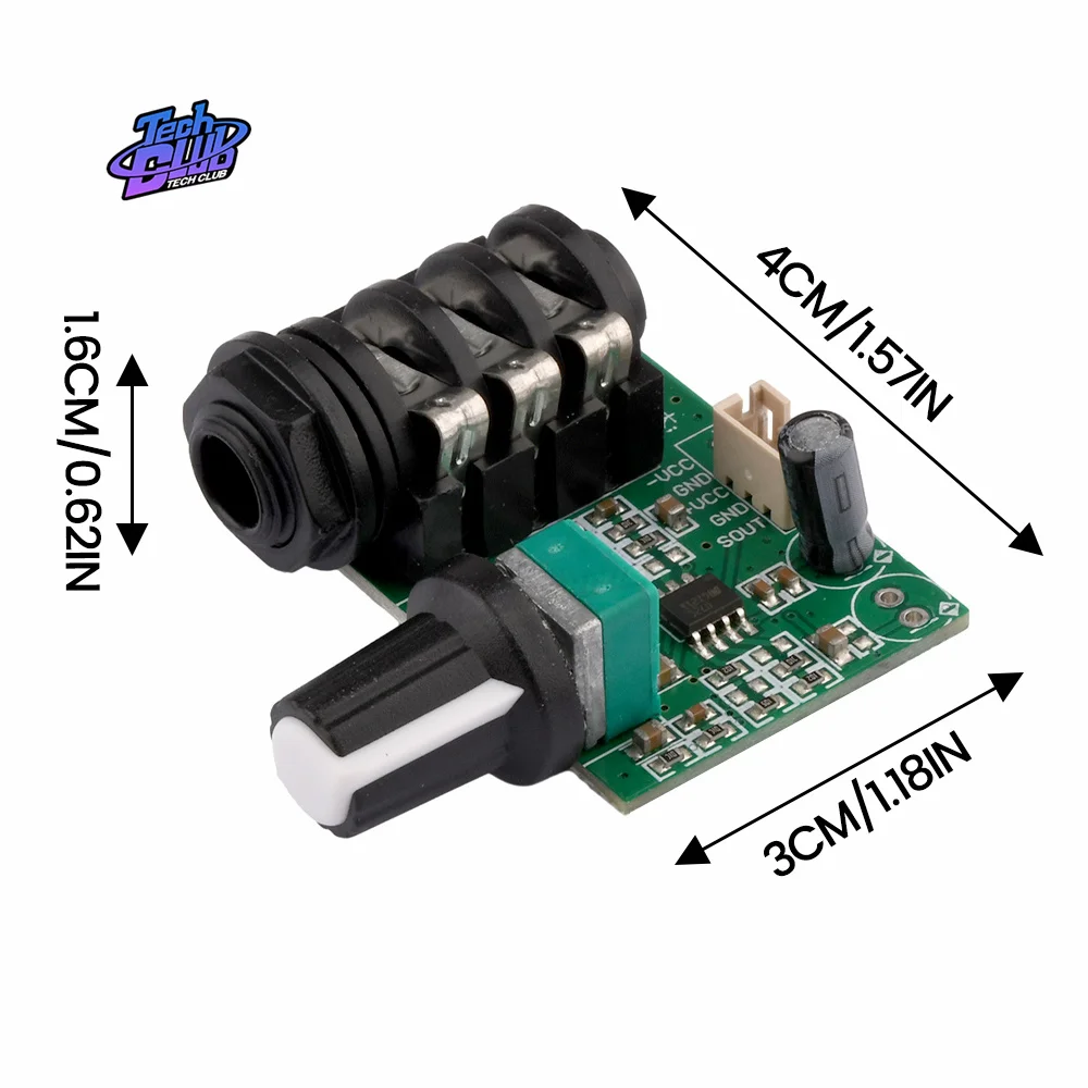 Preamplifier Preamp TL072 Op Amp High Impedance Audio Board Pre-amplifier Signal Amplifier Guitar Instrument Tool Accessories