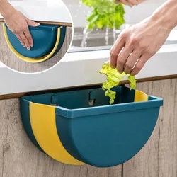 large foldable Portable Hanging Trash Can Kitchen Household Wall Mounted Storage Bins Office Wastebaskets Truck-mounted Box