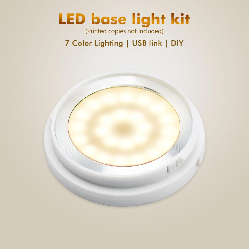 Bambulabsx1x1c LED طقم مصابيح دافئ أبيض تيار مستمر 5 فولت 3 واط للطابعة Bam-bulab ثلاثية الأبعاد ملحقات Bamboolab أجزاء طابعة ثلاثية الأبعاد