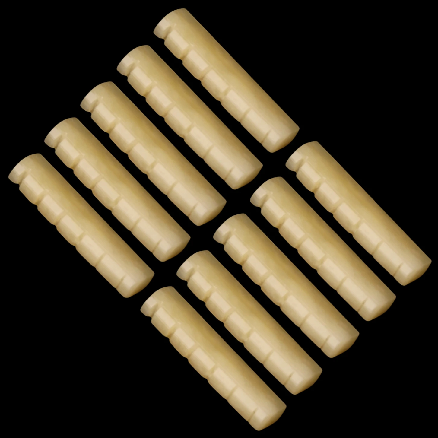 10x Guitar UNBLEACHED BONE Nut Acoustic Folk Saddle 44x6x9mm Luthier Bridge Builder