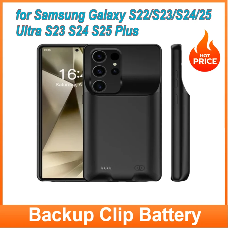 

Power Case for Samsung Galaxy S22/S23/S24/25 Ultra S23 S24 S25 Plus Battery Charger Case Charging Portable Power Bank