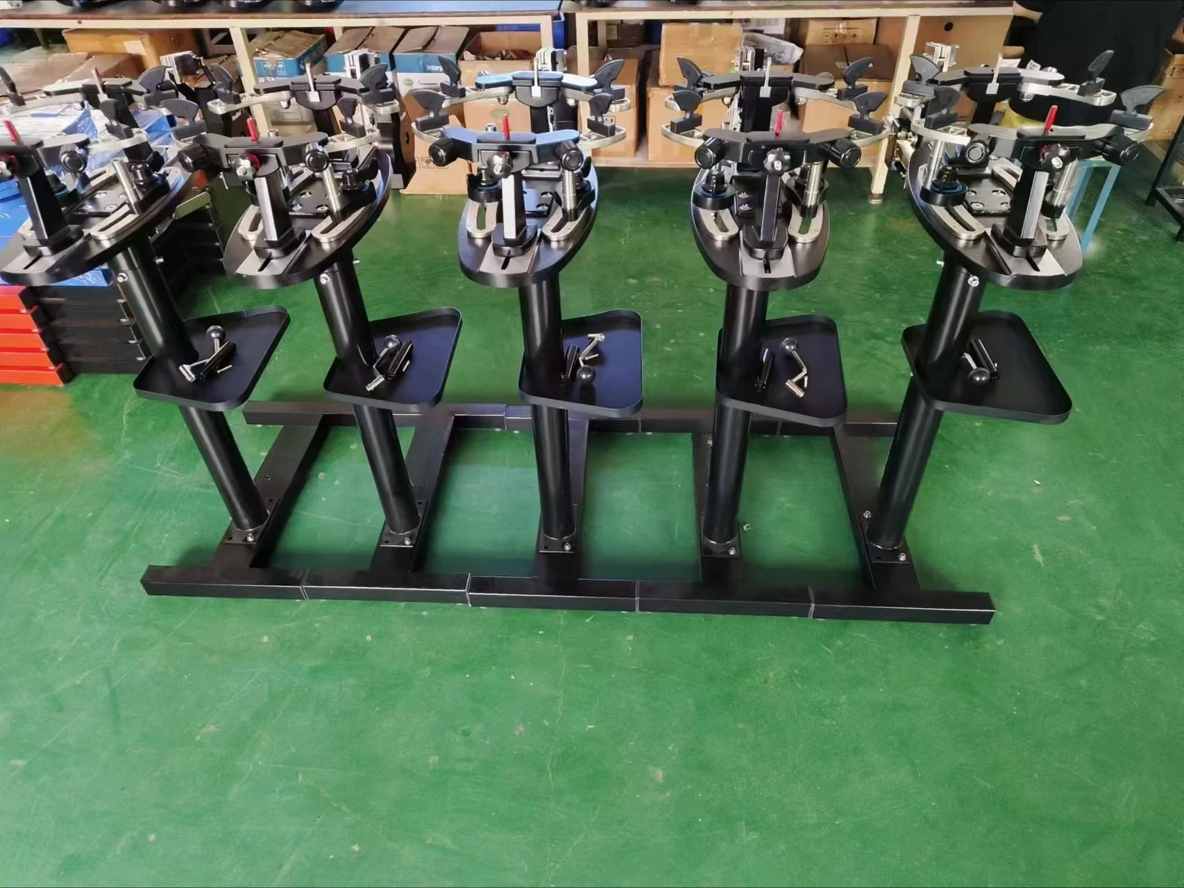 Konmat Sports Full Tool Set Tennis Badminton Racket Stringing Machine Durable Vertical Stand Metal Construction