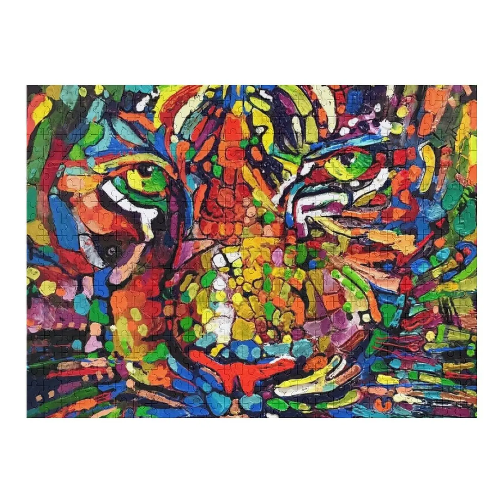 

TIGER MOSAIC Jigsaw Puzzle Photo Custom Wooden Adults Puzzle