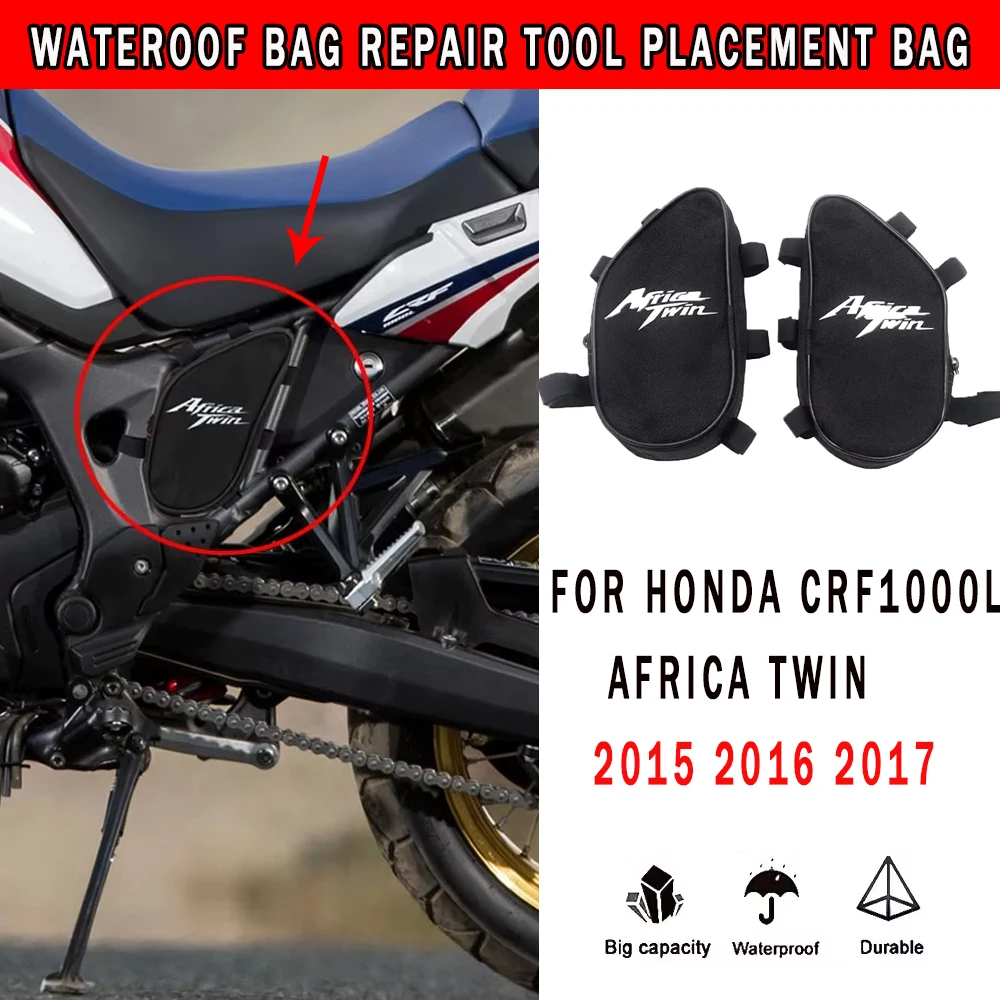 

Suitable for Honda CRF1000L African Double 2015 2016 2017 CRF1000L Waterproof Bag Repair Tool Placement Bag Frame Package Toolbo