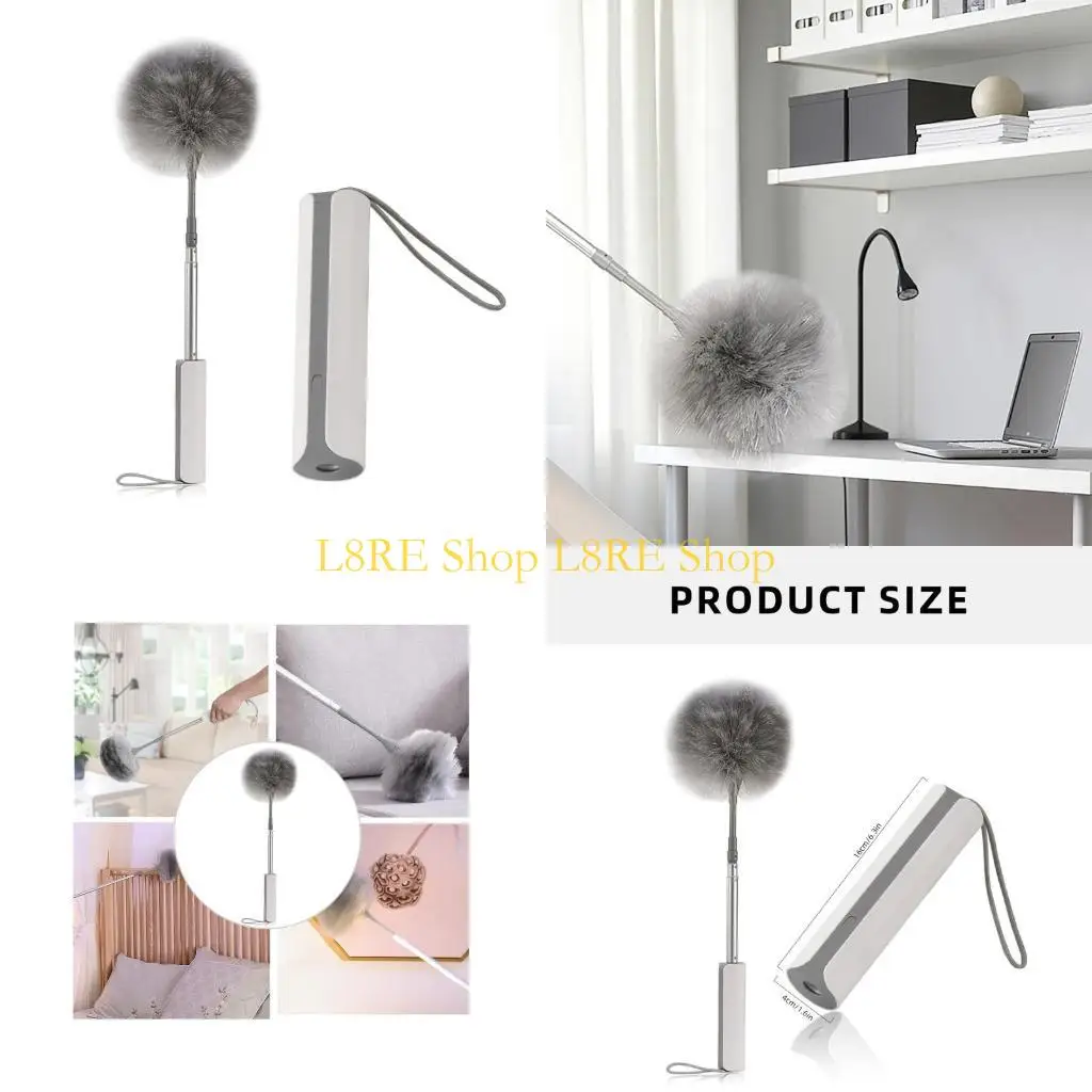 

L8RE электрическая вращающаяся щетка с перьями, регулируемая тряпка для чистки дивана, перо, бытовая щетка для чистки, вращение