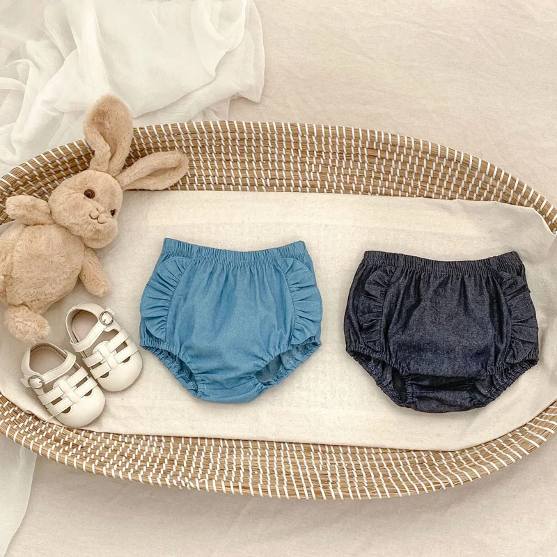 0～3歳向けの夏の新しいスタイルのベビー服、絶妙な女の赤ちゃんジーンズバッグパンツ、オールマッチパンパンツ