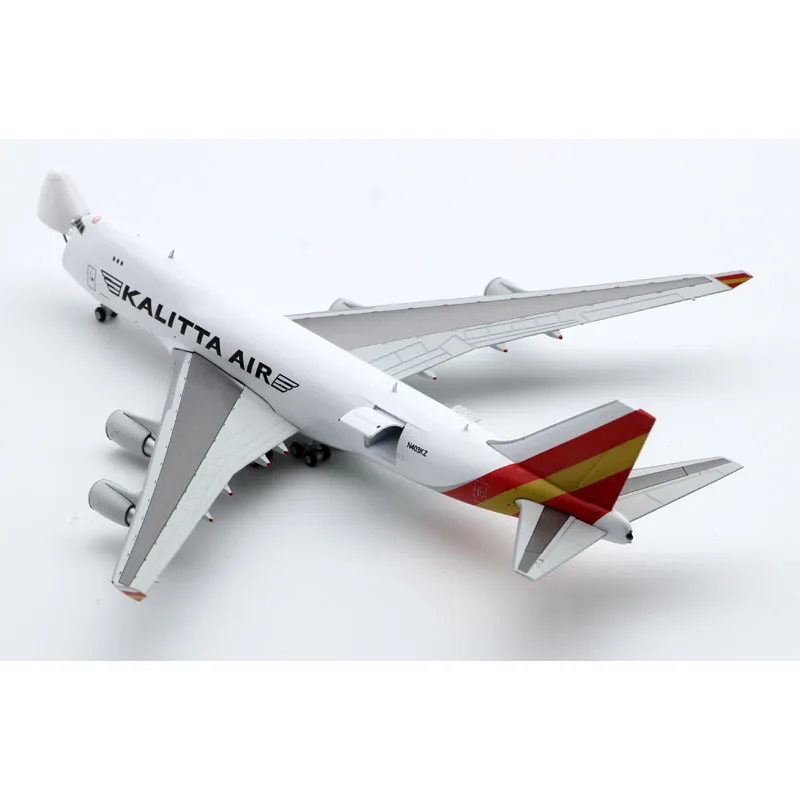 LH4263C سبيكة تحصيل طائرة هدية JC أجنحة 1:400 كاليتا الهواء التفاعلية بوينغ B747-400F دييكاست الطائرات النفاثة نموذج N403KZ