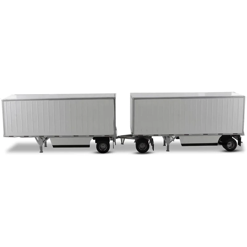 Diecast Masters 1:50 MODELS Trailer Auto-Articolato  Wabash National 28' White Pup Trailers 91036