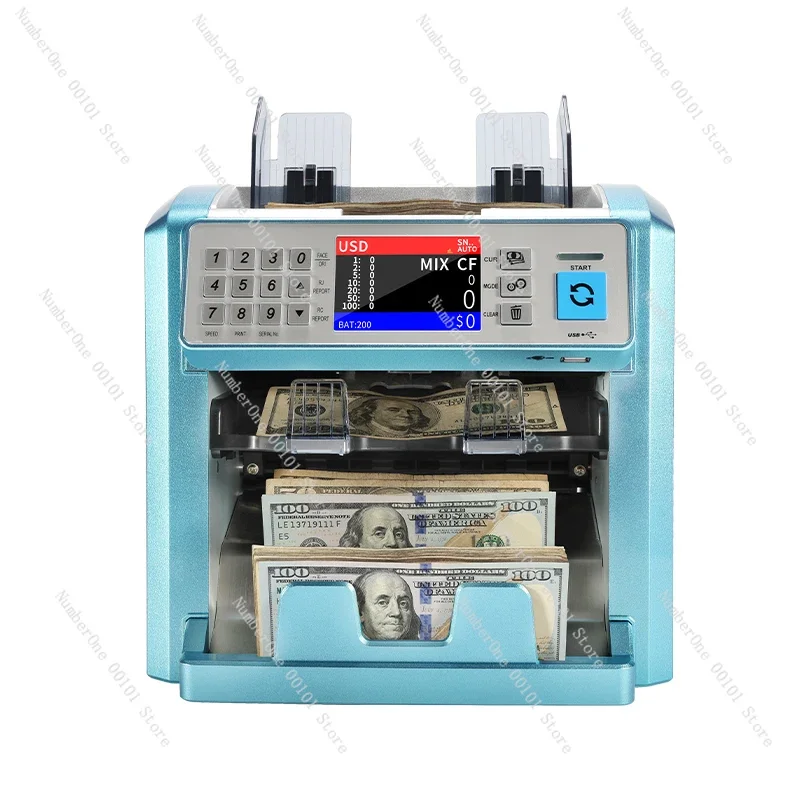 Multi-currency banknote counting machine Banknote detector Mixing points Total amount, etc. Bill Counter Sorter