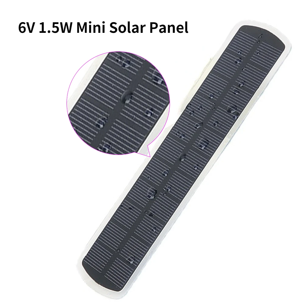 PALONE  1Pcs Solar Panel 6V 1.5W Mini Solar System DIY Outdoor Battery Cell Phone Chargers Portable Solar Cell